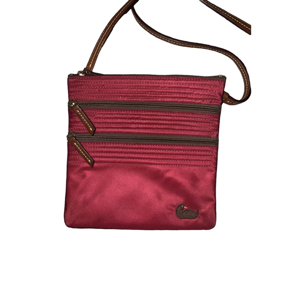 Dooney and Bourke Red Crossbody Bag Embroidered Duck - Picture 8 of 8